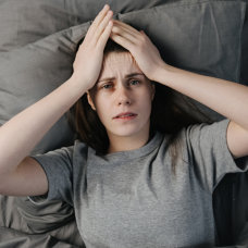 woman having an insomnia